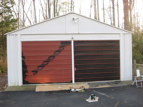 Painting Garage Door, Steel Garage Door Paint